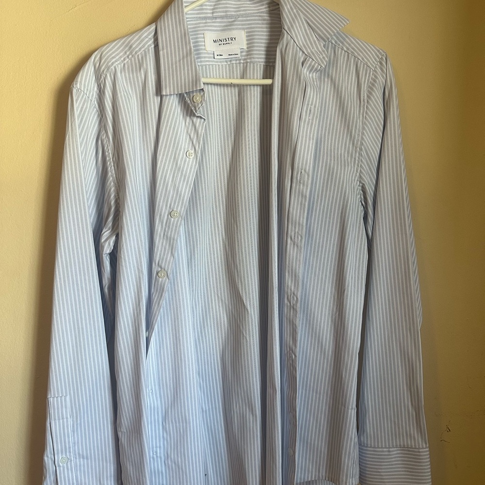 Blue Striped Men's Shirt